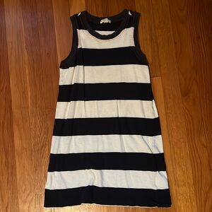 Crewcuts, girls navy and white striped dress. Size Small (6-7).